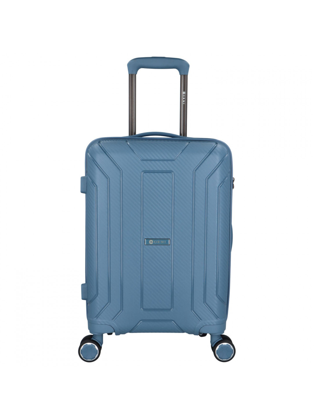 Cestovní plastový kufr Ormi Tiberius velikosti S modrý